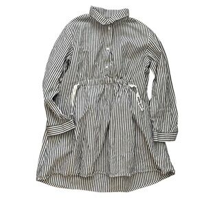 Zara Kids Striped Button-Up Cotton Dress